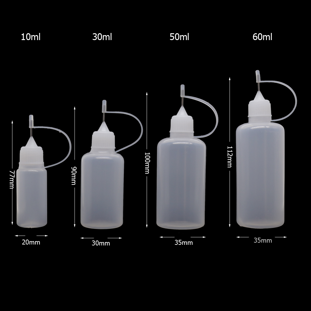 3ml120ml Needle Cap Dropper Bottles Plastic LDPE